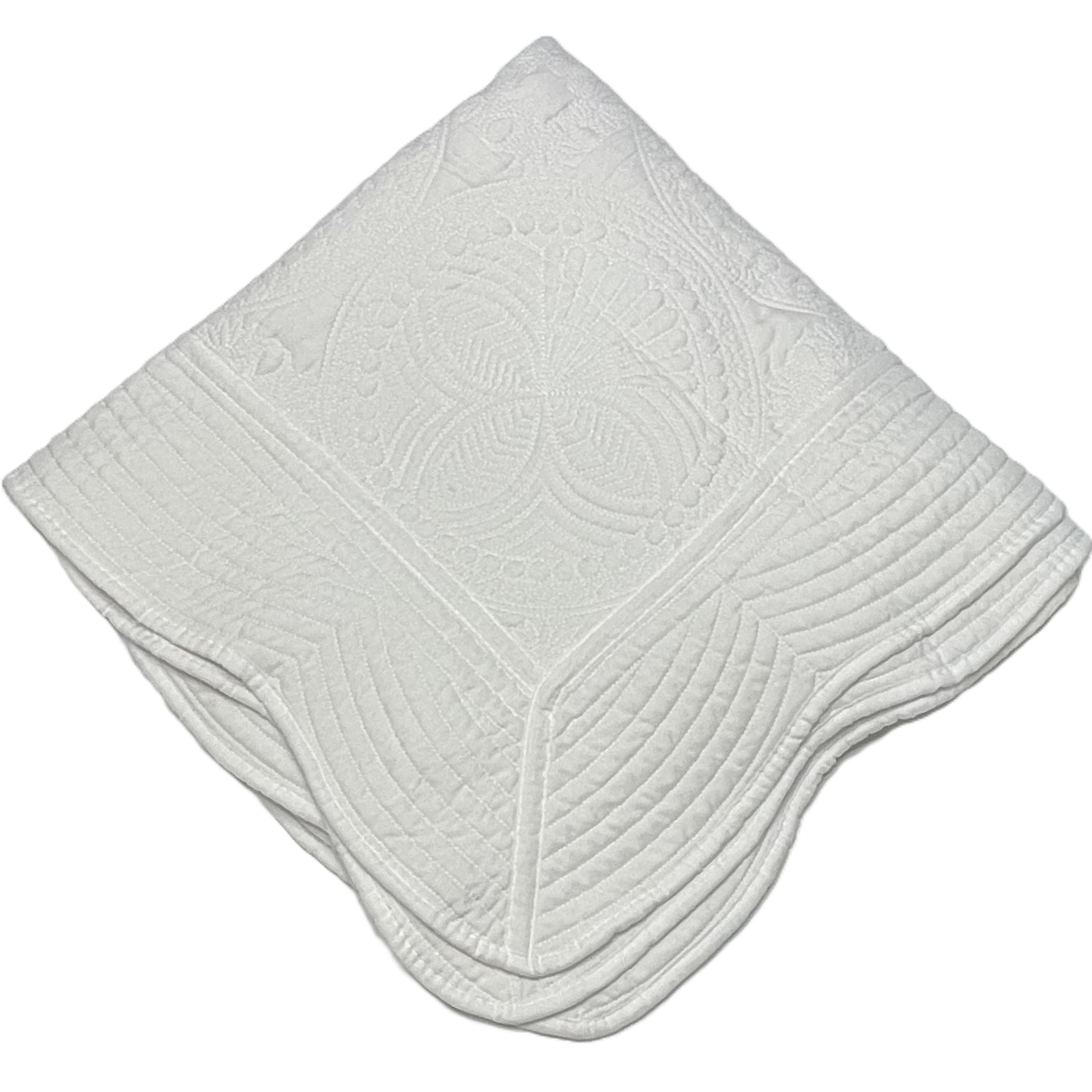 Personalized Baby Heirloom Quilt - Custom Embroidered with Name in your choice of thread color. 6 Border options: Pink, Blue, Green, Purple, Red & White