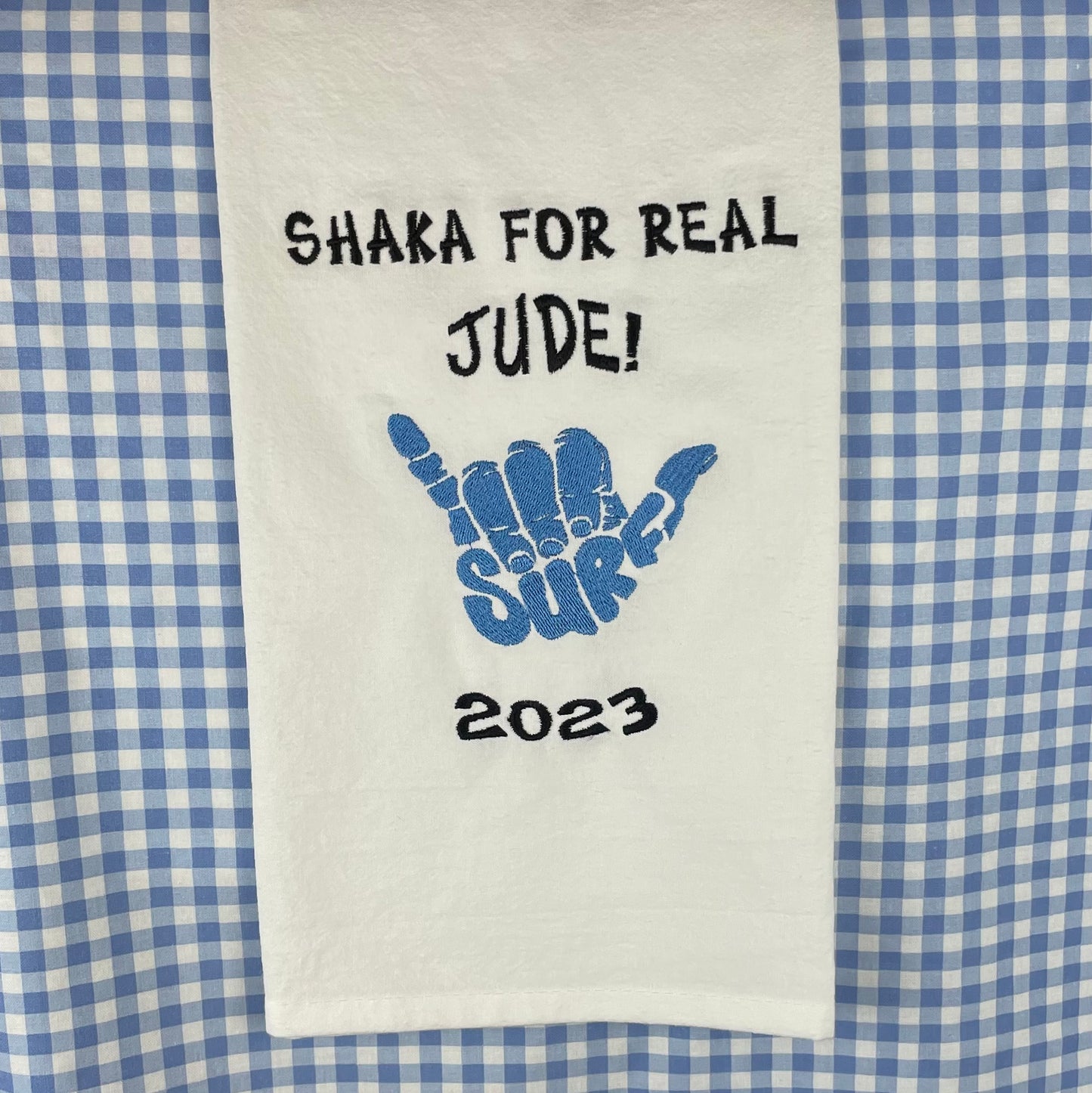 FULLY Custom Embroidered Tea Towel