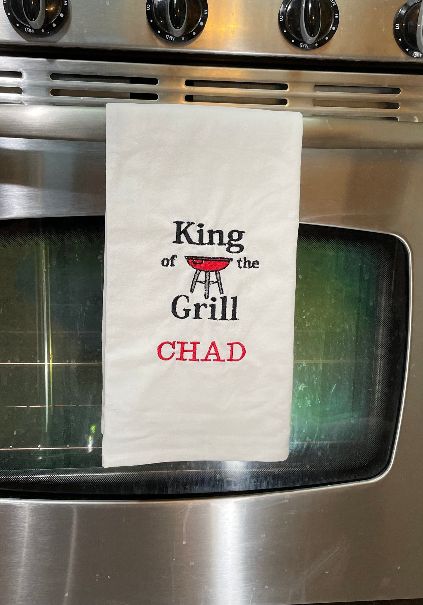 FULLY Custom Embroidered Tea Towel