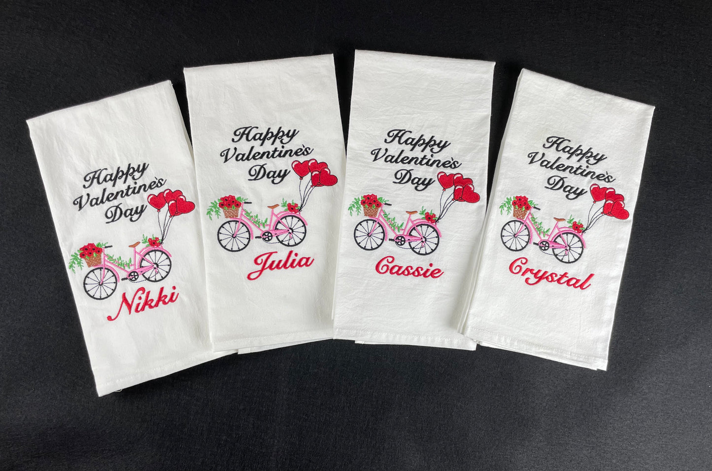 FULLY Custom Embroidered Tea Towel