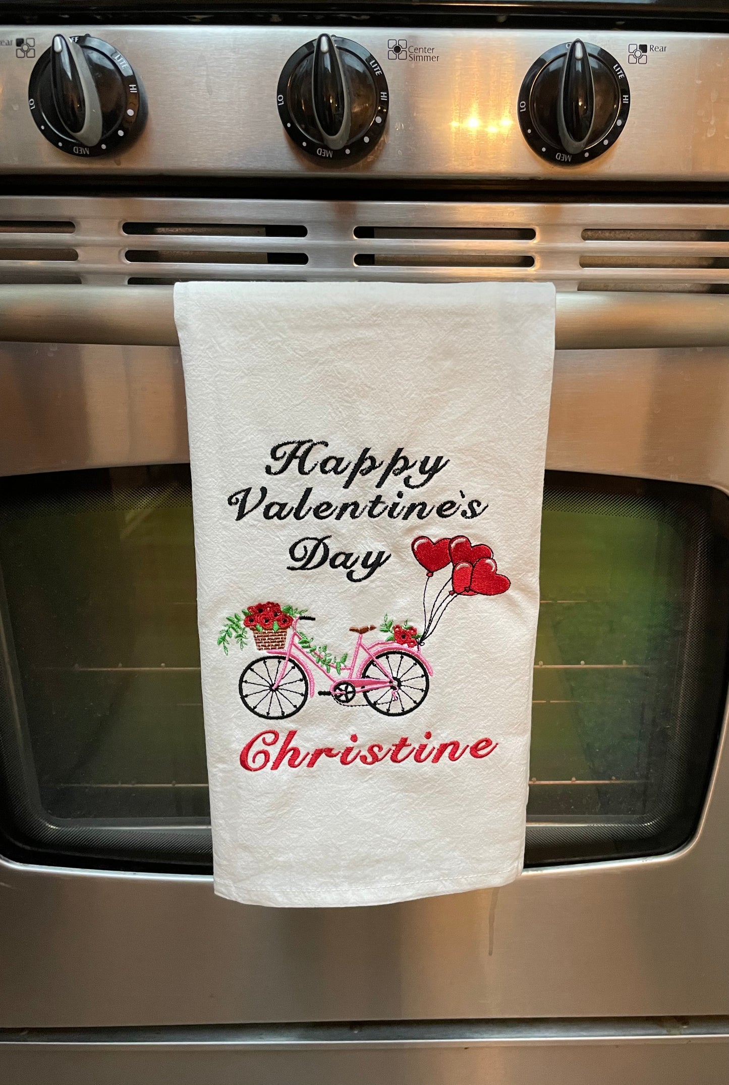 FULLY Custom Embroidered Tea Towel