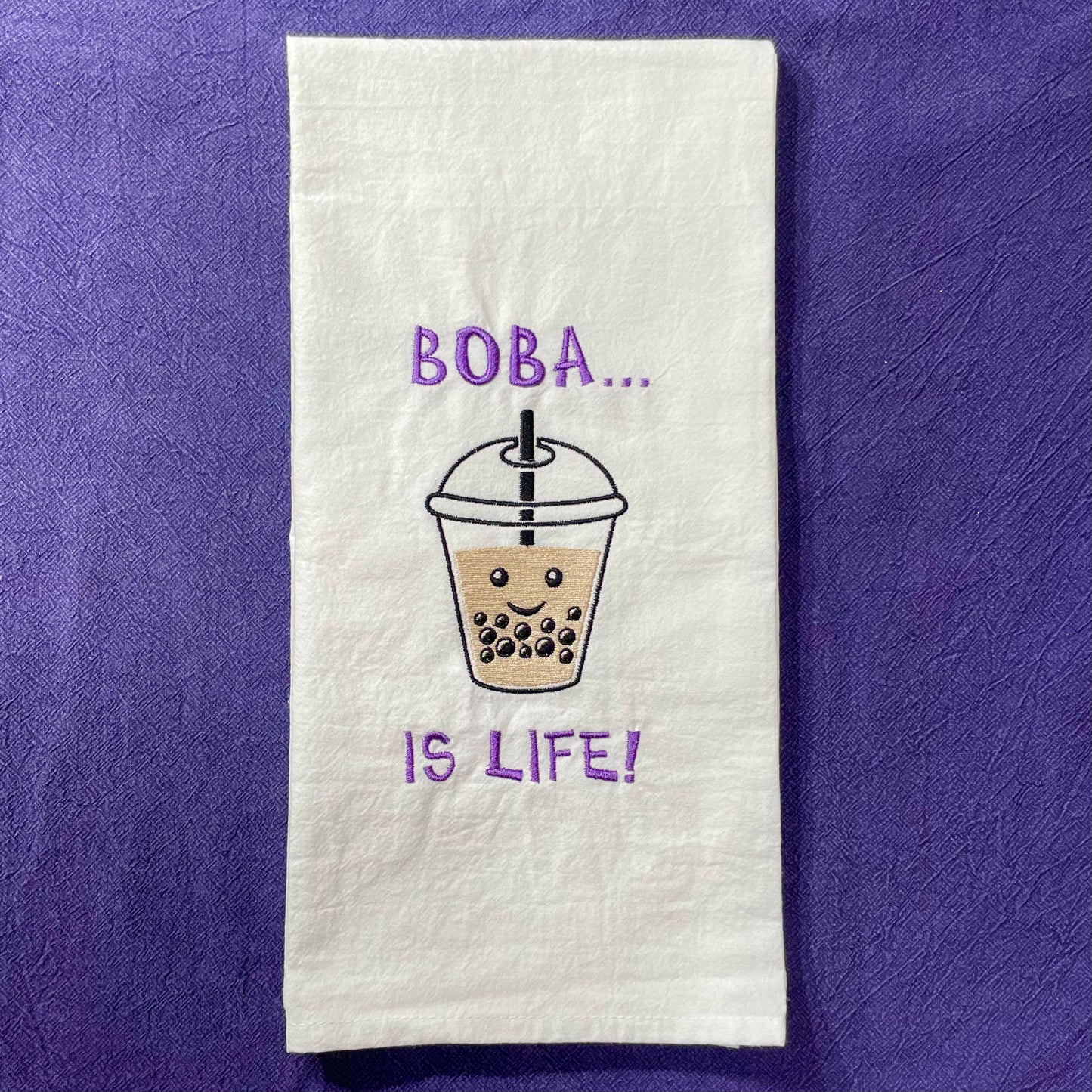 FULLY Custom Embroidered Tea Towel