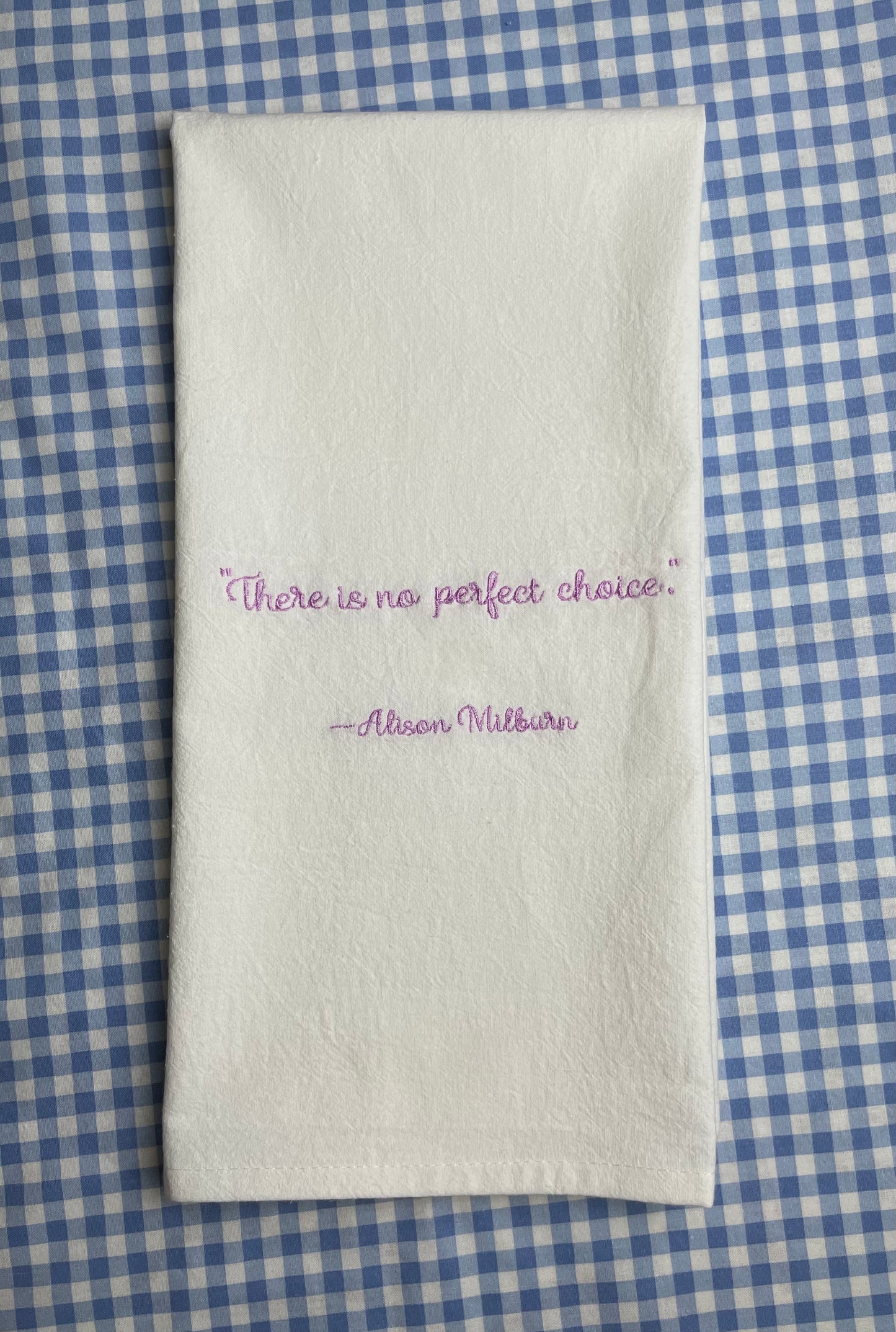 FULLY Custom Embroidered Tea Towel