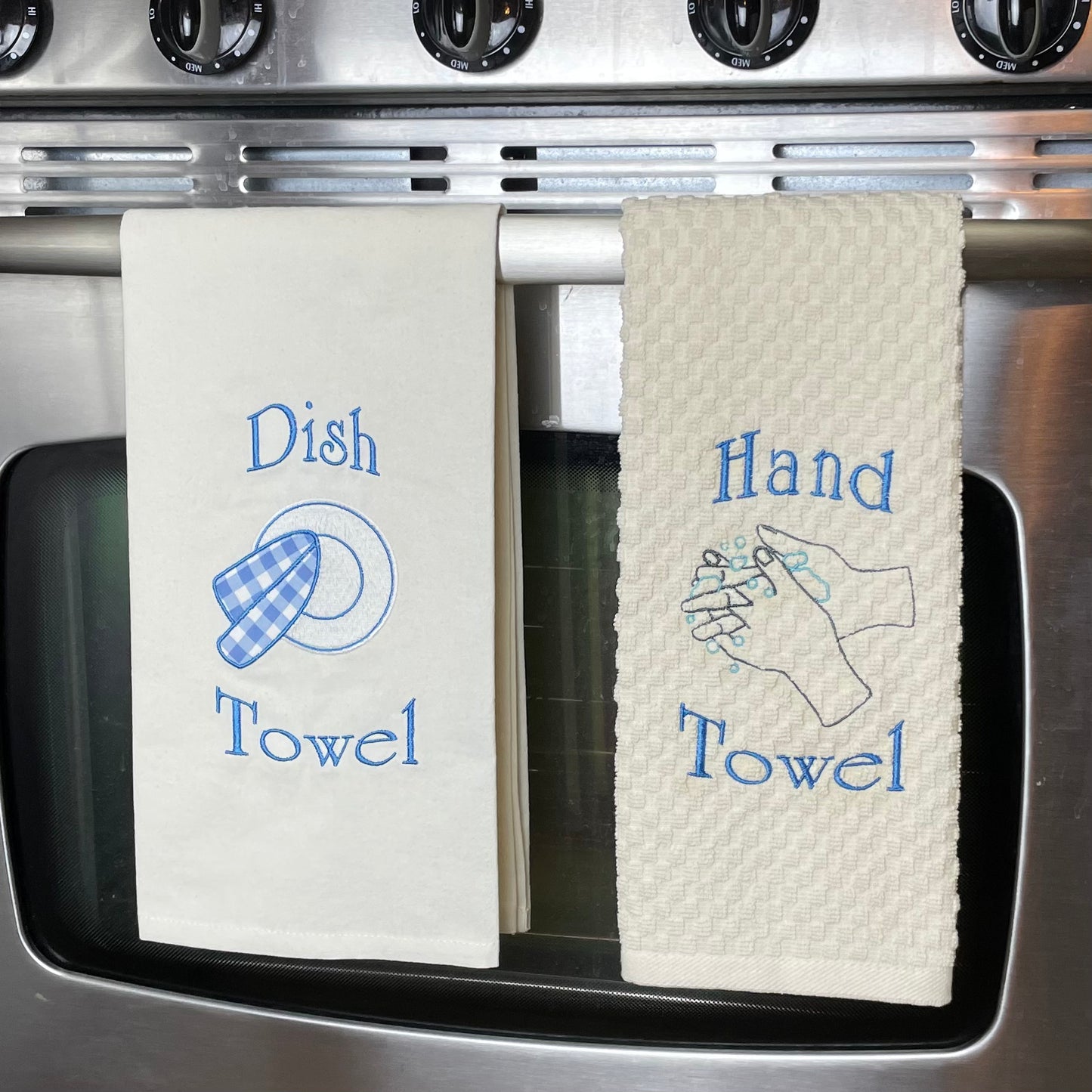 FULLY Custom Embroidered Tea Towel