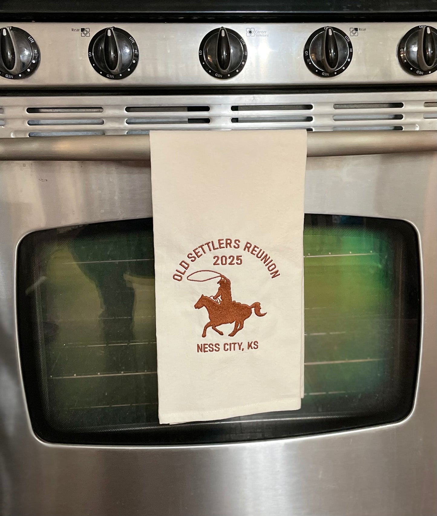 FULLY*** Custom Embroidered Tea Towel
