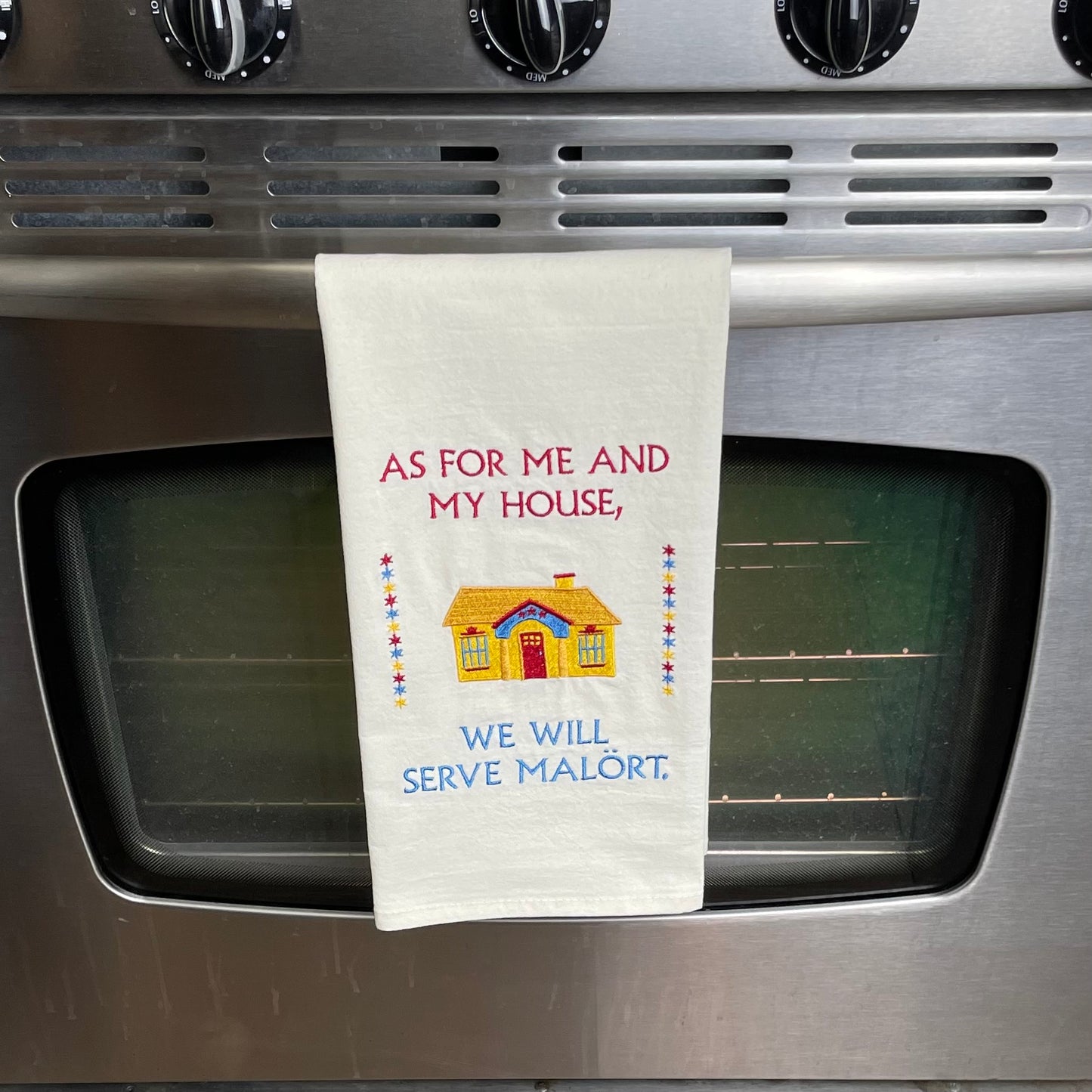 FULLY*** Custom Embroidered Tea Towel
