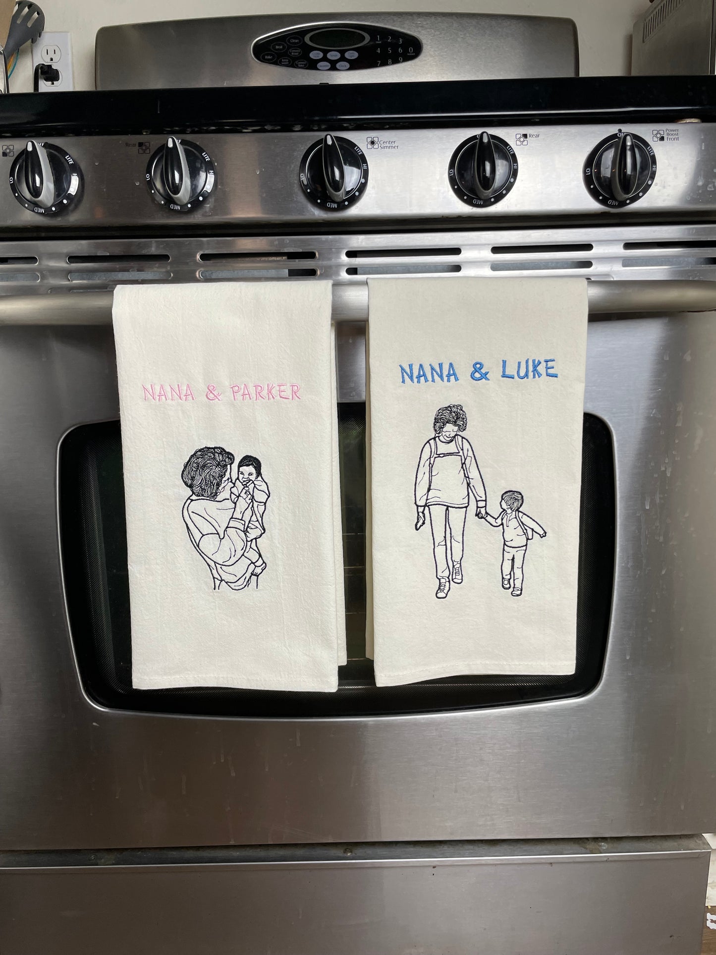 FULLY*** Custom Embroidered Tea Towel