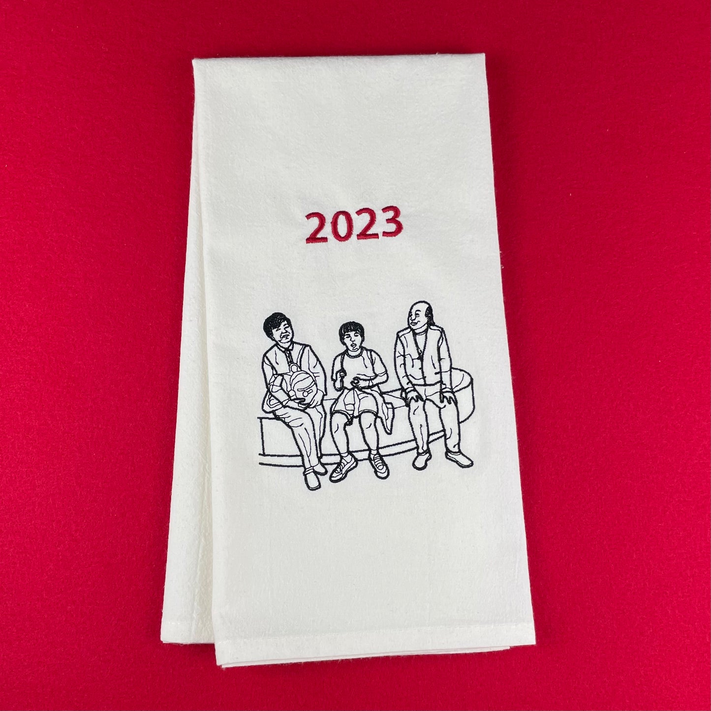 FULLY*** Custom Embroidered Tea Towel