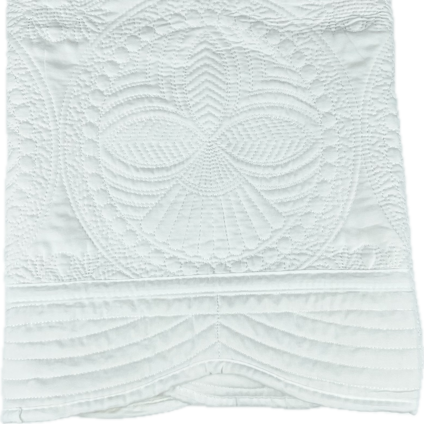 Personalized Baby Heirloom Quilt - Custom embroidered with 3 initials, beautiful monogram with traditional last name initial larger in the center.  6 Border options