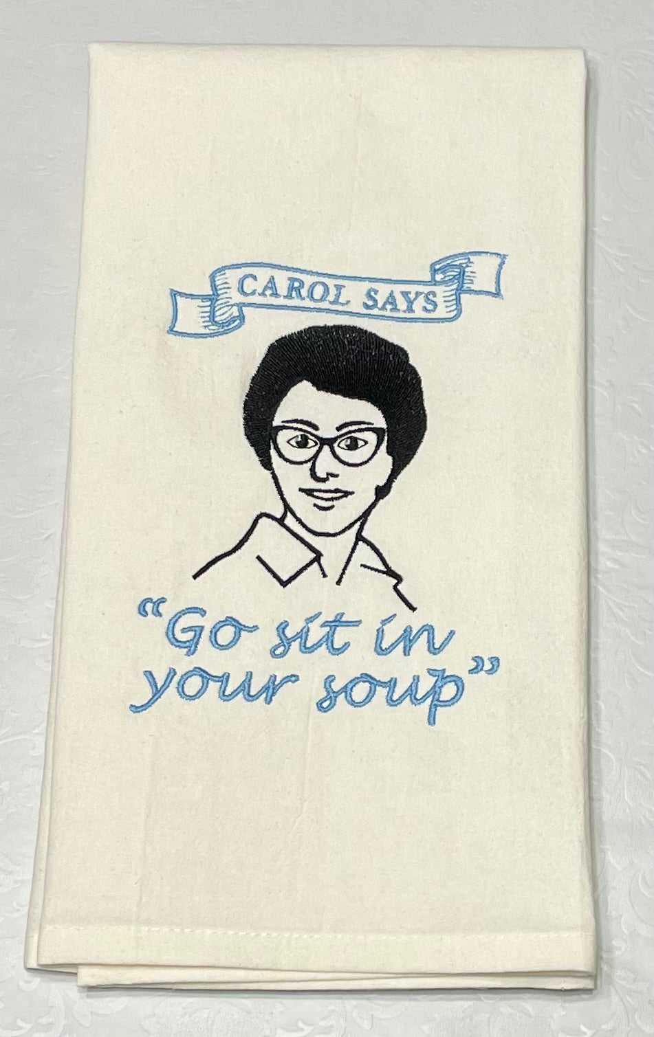 FULLY*** Custom Embroidered Tea Towel
